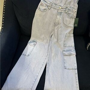 Wild Fable Light Blue Denim Overalls